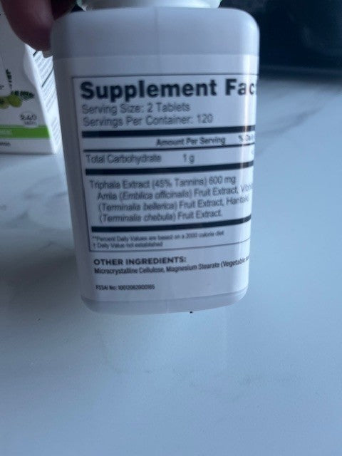Guru Nanda Digestiva Triphala 240 Tabs 600mg Helps Digestive Antioxidants SEALED