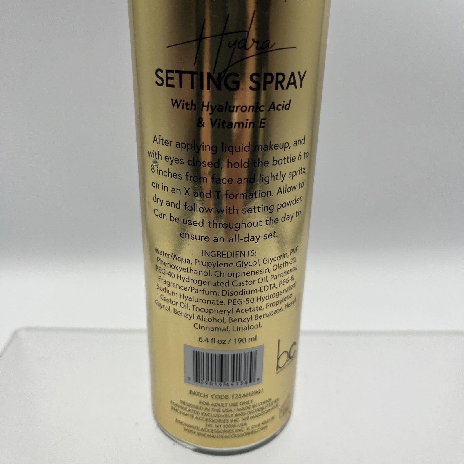 Beauty Concepts Hydrate Setting Spray With Hyaluronic Acid & Vitamin E 6.7 fl oz