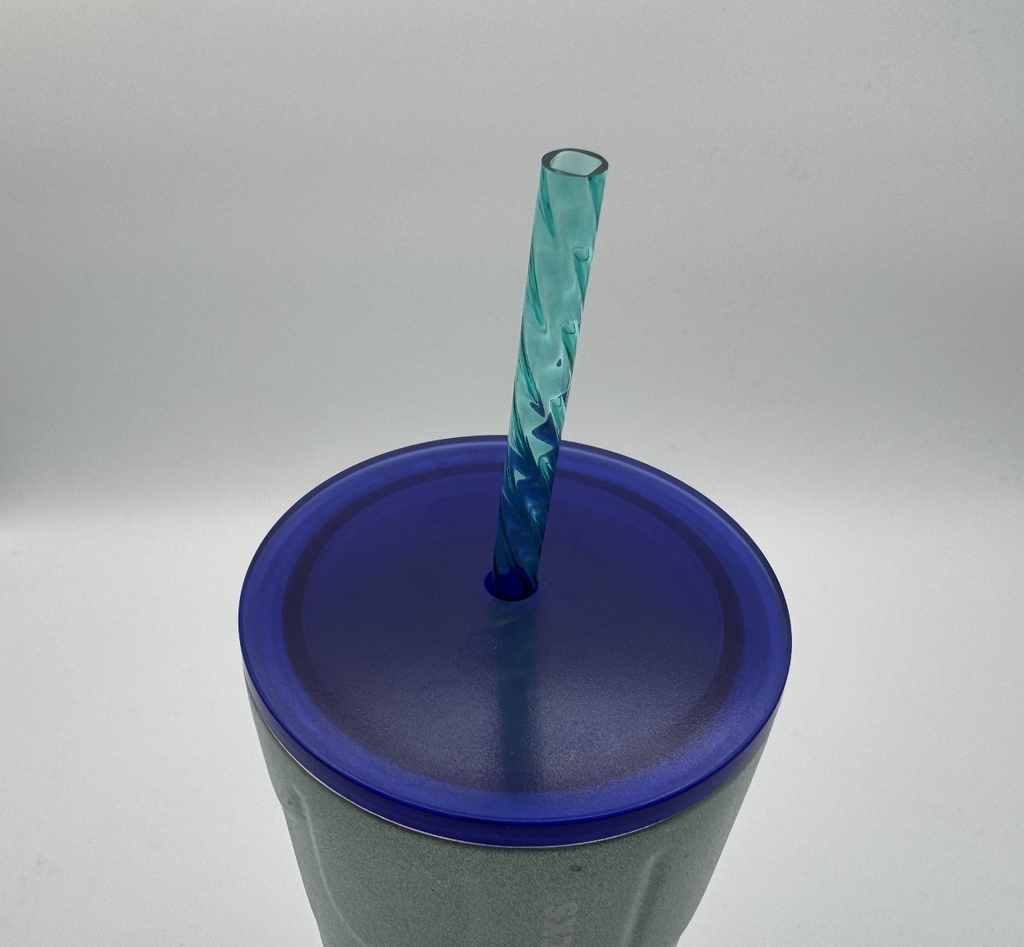 Starbucks Mermaid Scales Green Textured Metal 24oz Tumbler  w/ New Straw + Lid