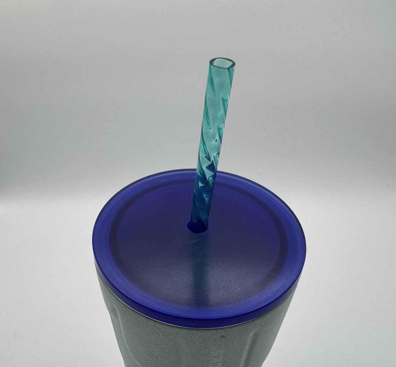 Starbucks Mermaid Scales Green Textured Metal 24oz Tumbler  w/ New Straw + Lid