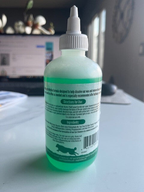 Doggie Dailies Pet Ear Cleaner, Tea Tree Oil, Witch Hazel and Soothing Aloe, Vet
