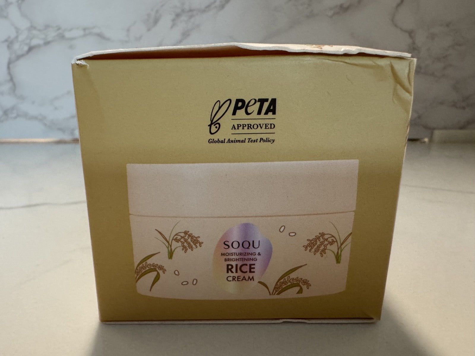 SOQU Korean Rice Face Cream 2.48oz Moisturizing & Brightening, Sealed Exp. 05/28