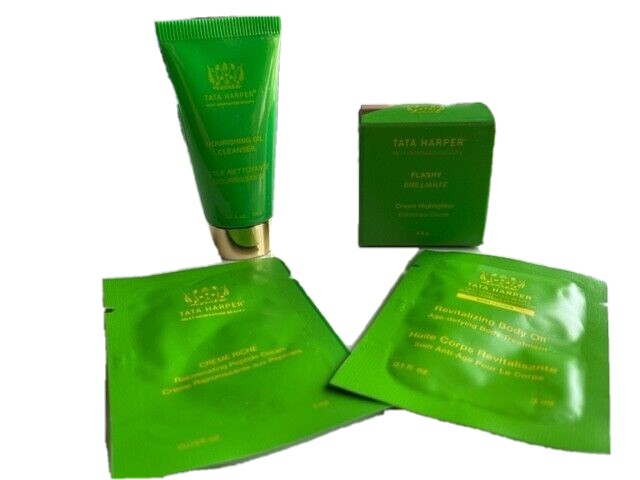 Tata Harper VERY FLASHY Cream Highlighter 4.5g VITAMIN-INFUSED + Cleanser+ Samp