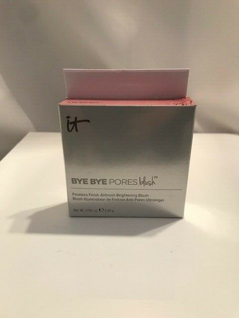 It Cosmetics Bye Bye Pores Poreless Je Ne Sais Quoi Brightening Blush+Brush NIB