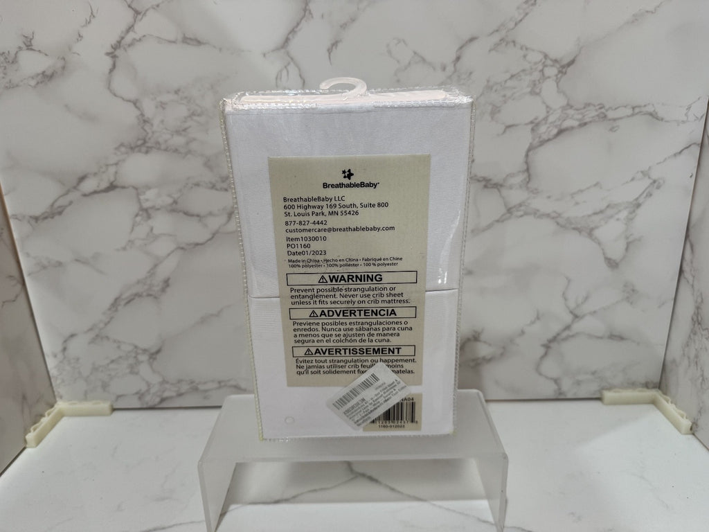 Breathable Baby All-in-One Fitted Sheet &Waterproof Mattress Cover 2 Pack Sealed