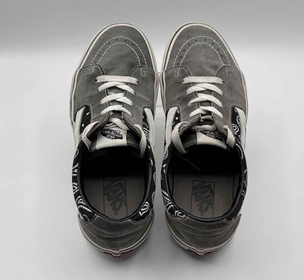 Vans SK8 Low Paisley Gray Unisex Sneakers Shoes Men Size: 9.5 Women Size:11, Pre