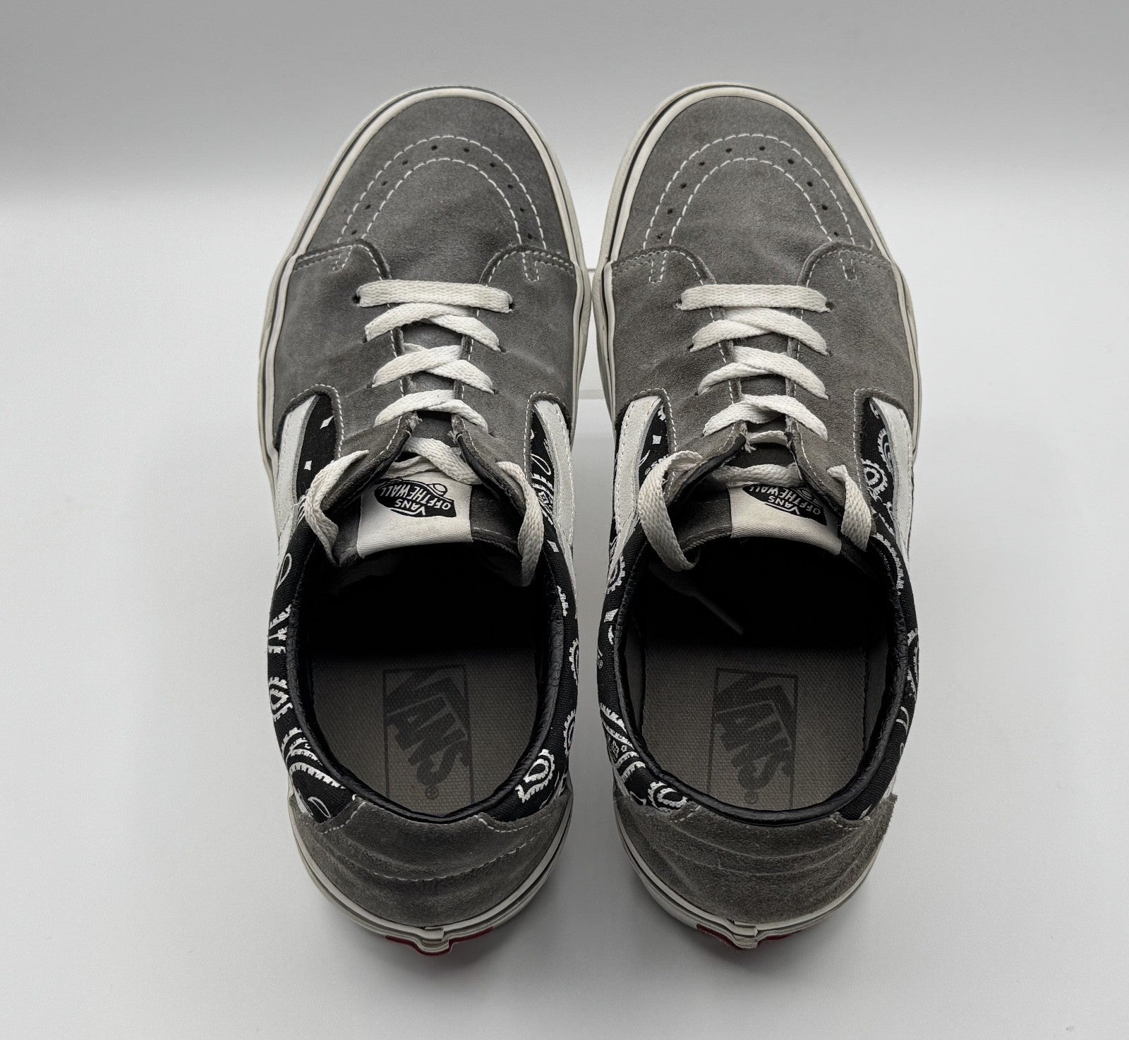 Vans SK8 Low Paisley Gray Unisex Sneakers Shoes Men Size: 9.5 Women Size:11, Pre