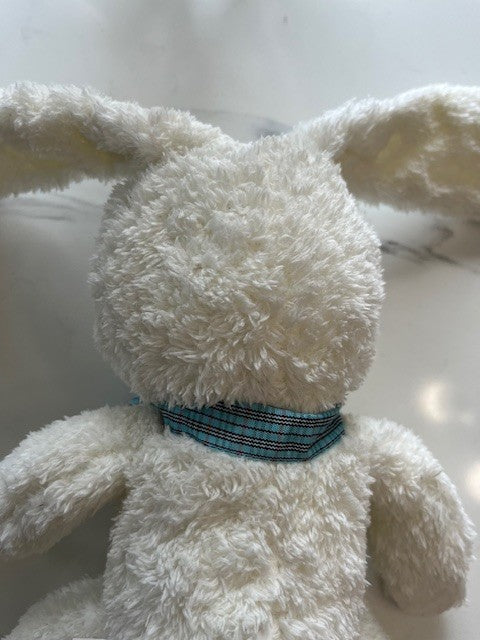 White Bunny Rabbit Plush Floppy Ears w/ bow tie, Stuffed Animal Toy PRE-OWNED