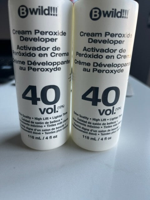 2 Bottles-Cream Peroxide Developer 40 vol(12%) Highlighting & Bleaching Hair 4oz