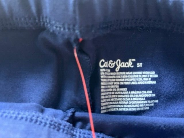 2 Pair-Cat & Jack  Kids Unisex Girls/Boys Tumble Bike Shorts 5T Navy & Gray  NEW