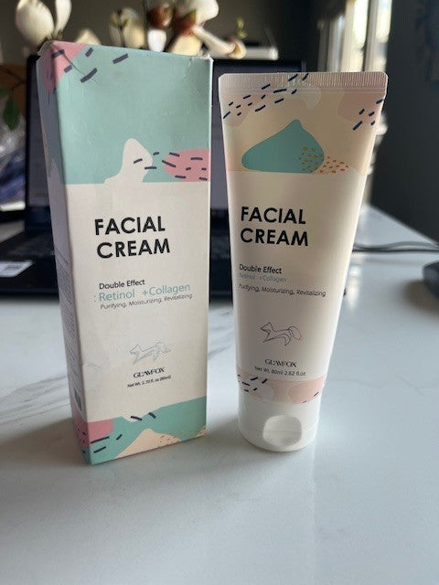GLAMFOX Double Effect Facial Cream with Retinol + Collagen - Korea 07/27 NIB