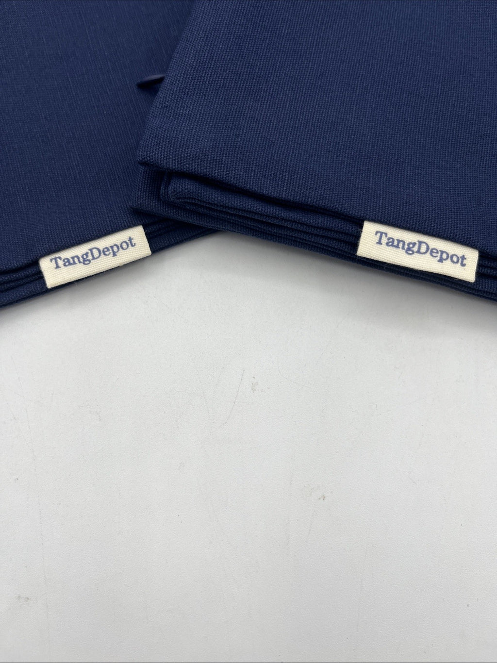 2 pk. Tangdepot Pillow Case 16”x 16” Solid Cotton Pillow Covers Navy Blue, NEW