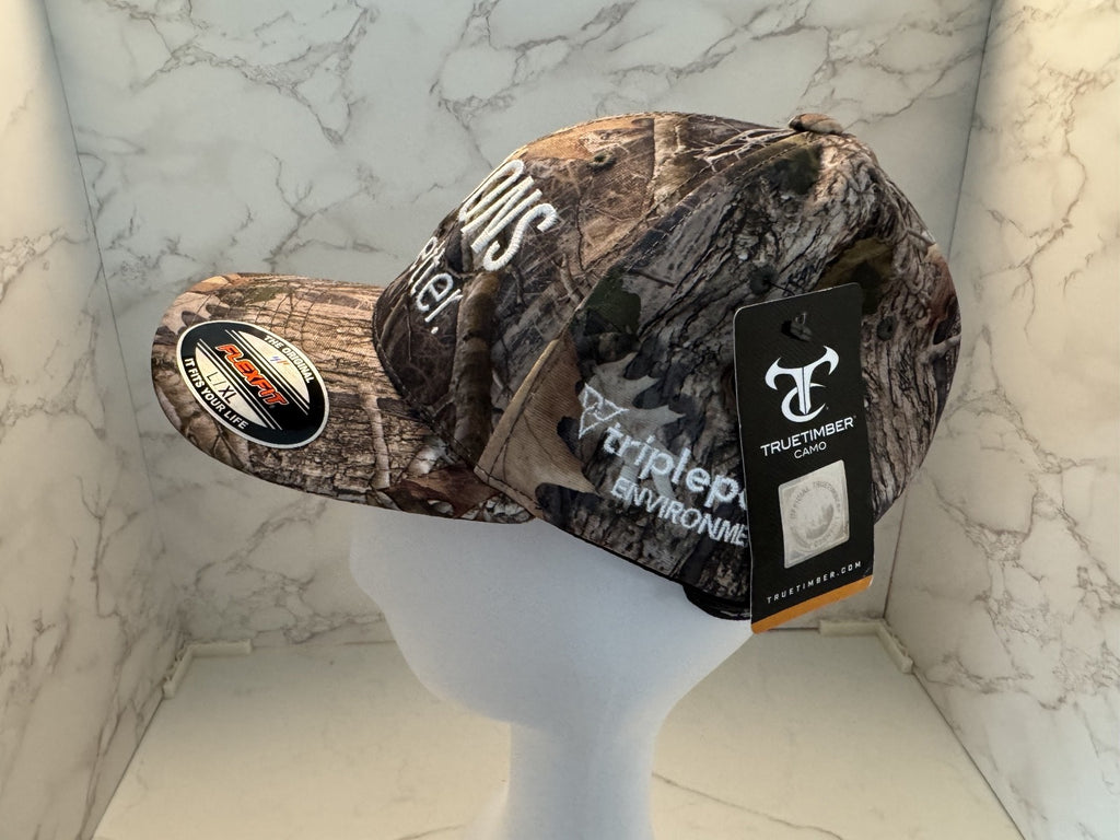 Lagoons Do It Better Fitted Hat Multicolor L-XL Embroidered Wood Camo Flexfit