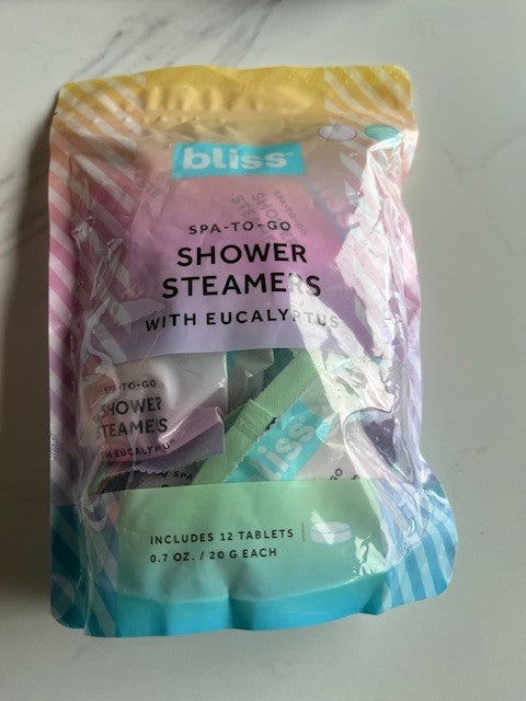 Energizing Shower Spa Eucalyptus Shower Steamers by Bliss 12ct tablets,Relax NIB