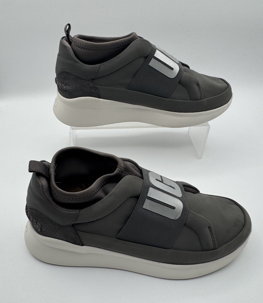 UGG Women's Neutra Slip on Sneaker Size 6.5 Charcoal Gray, Pre-owned, Excellent