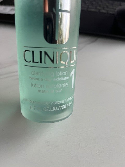 Clinique Clarifying Lotion # 1 for Dry to Very Dry Facial  Skin 6.7oz/200ml NEW