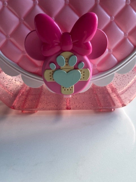 Disney Minnie Mouse With Minnie Ears Girls Plastic Toy Pretend Purse PRE-OWNED