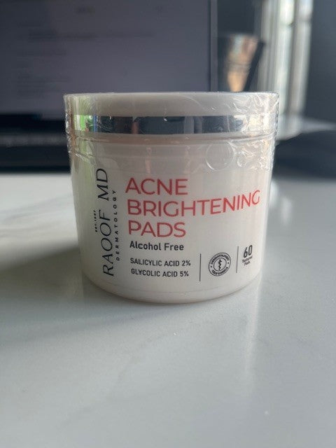 RAOOF MD Acne Brightening Detox Pads Complexion Perfecting-60 ct. Alcohol Free
