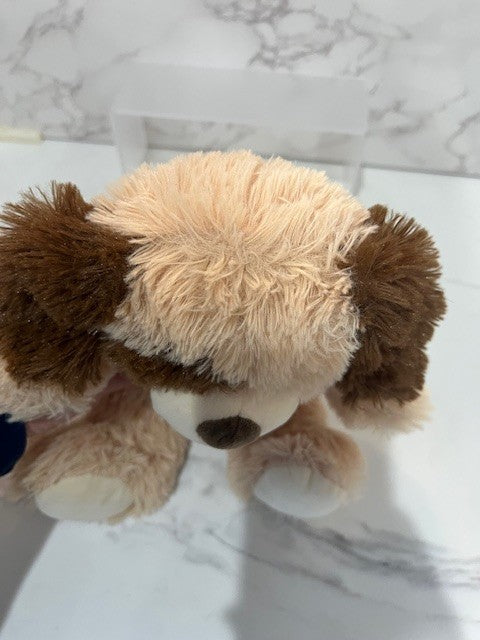 KellyToy Puppy Dog Brown Tan Stuffed Animal Plush 10" 2020, Pre-Owned, Excellent