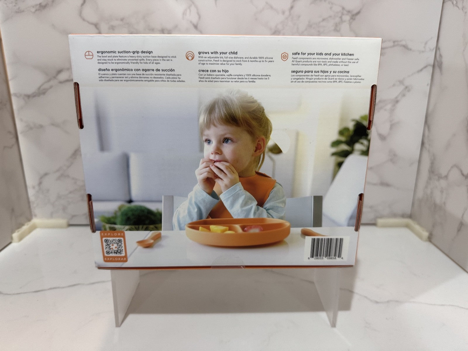 Quark Feedi 5-Piece Silicone Baby Feeding Set  Easy to Clean, New in Box Sealed