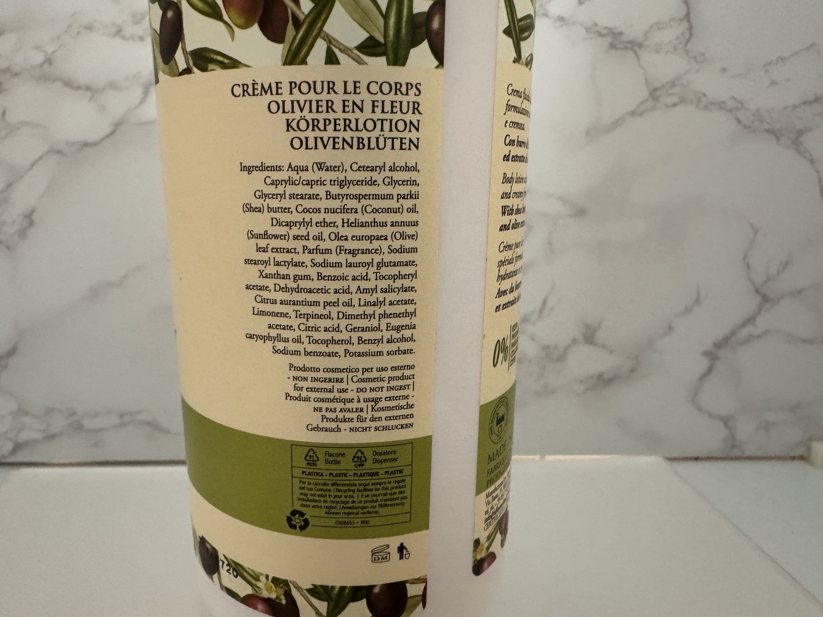 La Florentina Body Lotion- Olive Flowers w/ Shea Butter & Olive Extract 16.9oz