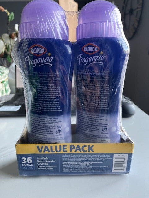 Clorox Fraganzia In Wash Scent Boost Crystals DREAMY JASMINE Scent 36 oz 2 Pack