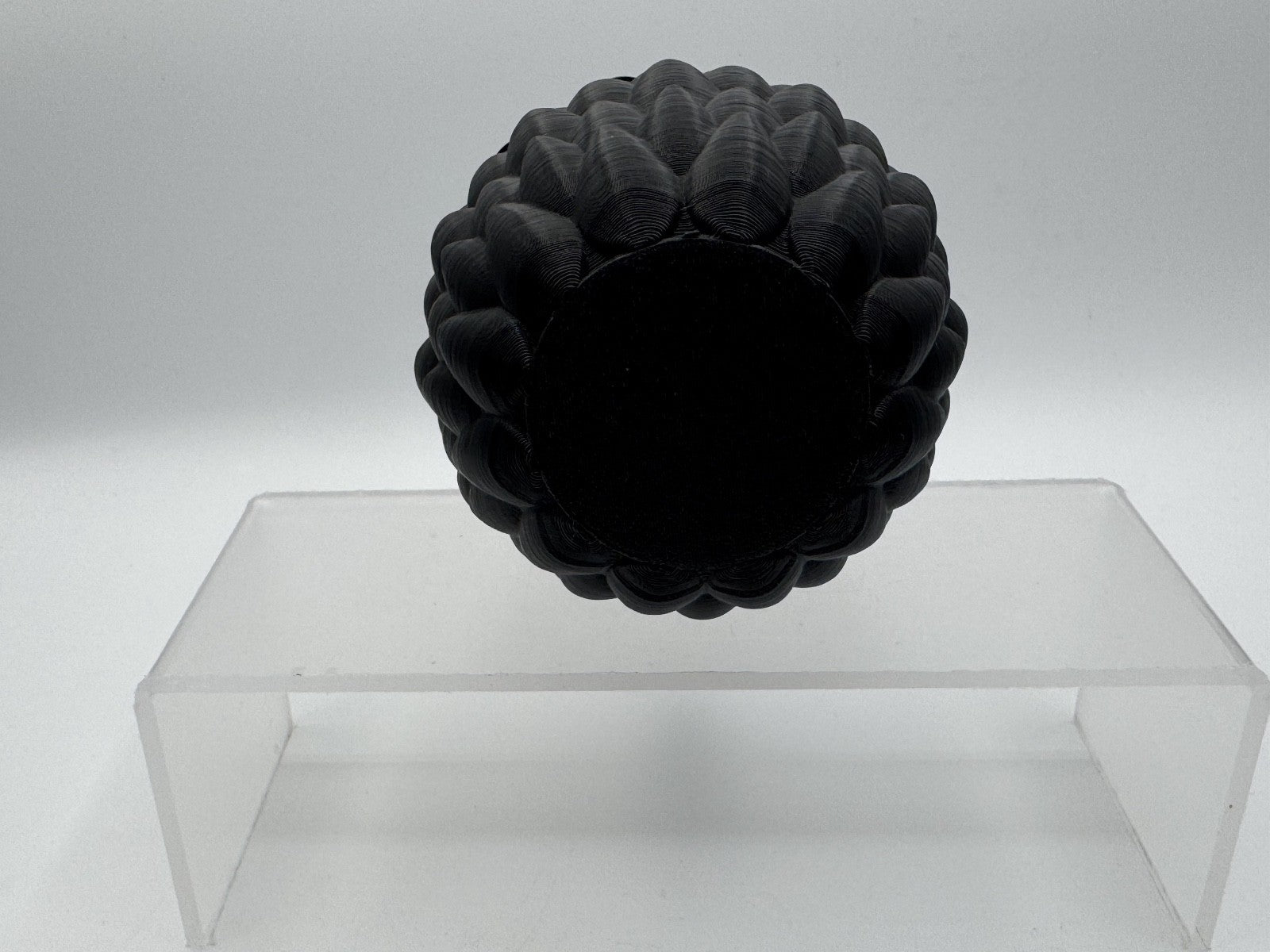 3D Printed Dragon Egg Large 6" Scale Texture Articulated Fly Dragon Inside Black