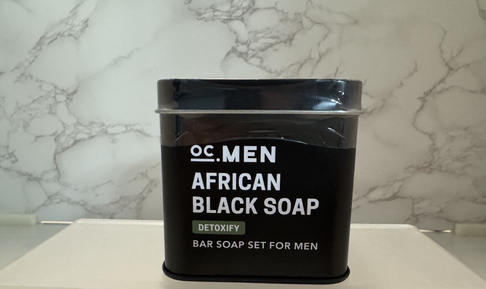 Olivia Care OC.Men Moisturizing Detoxify Bar Soaps Set, 2 Bars,142G Each, Sealed