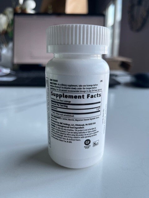 GNC Melatonin 1mg 120ct Cherry Lozenges Chewable Sleep Aid Support- SEALED NEW