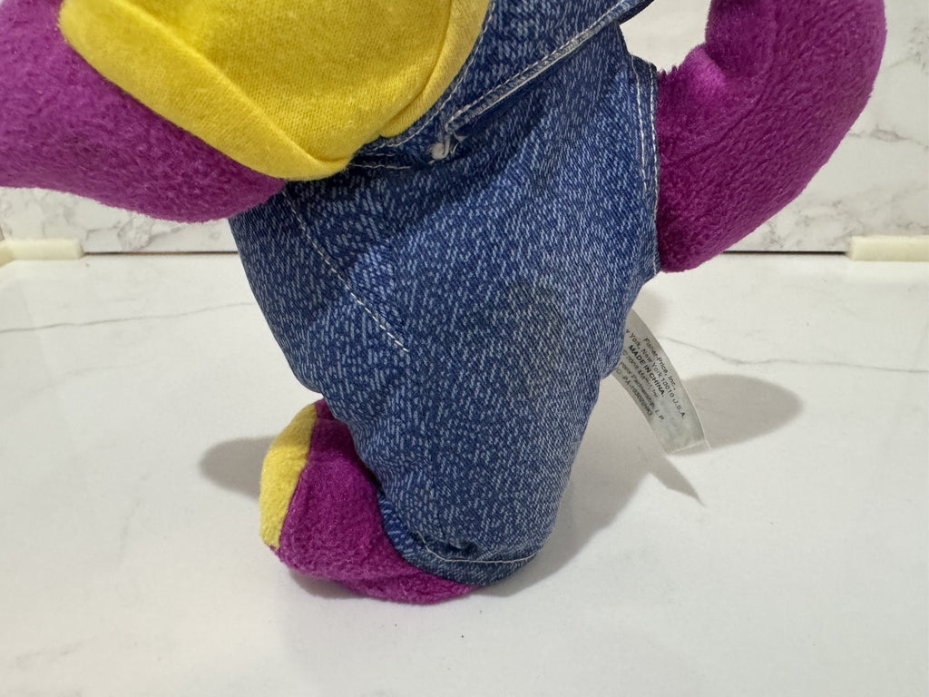 All Aboard Barney Dinosaur Musical Talking Moving Dancing Train Conductor 2002