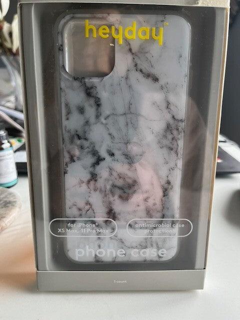 heyday Apple iPhone 11 Pro White Marble Phone Case, 11 Pro Max , XS Max Sealed