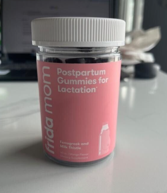 Frida Mom Postpartum Gummies For Lactation Vegan 60 Count Fenugreek Milk Thistle
