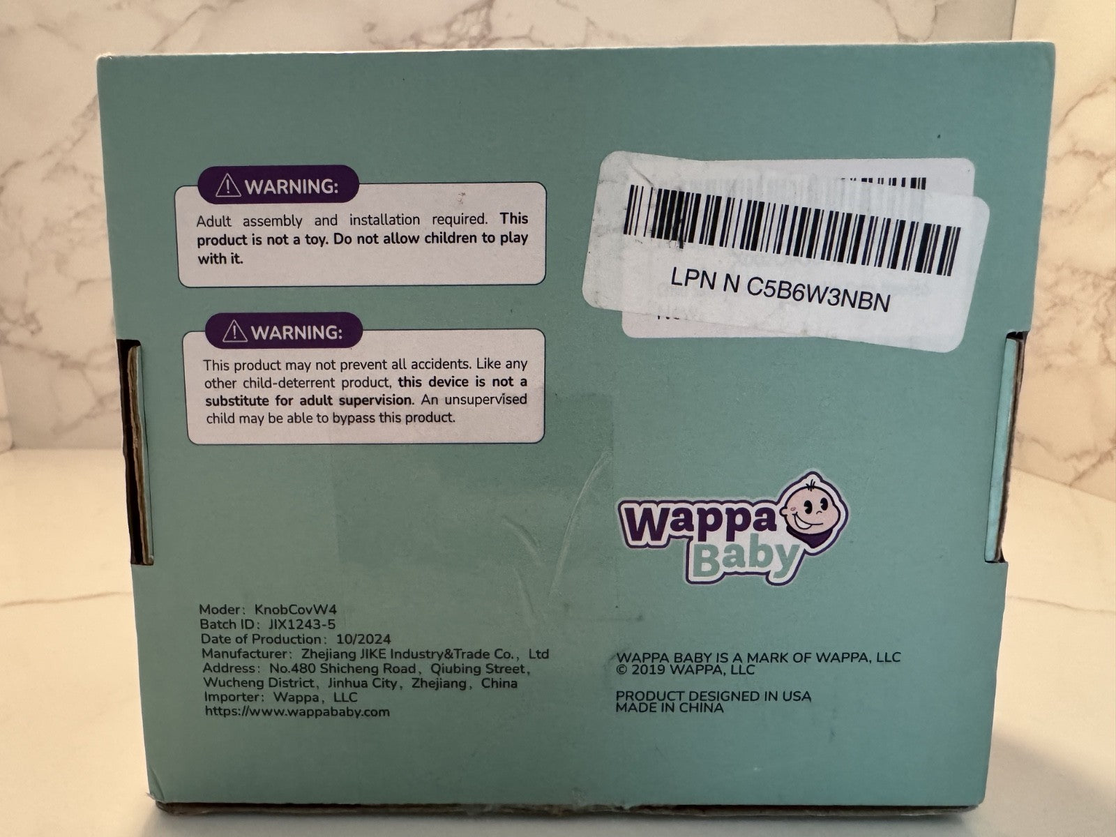 Wappa Baby Parent Children Grip Door Knob Covers, White, One Size 4Ct. NIB NEW
