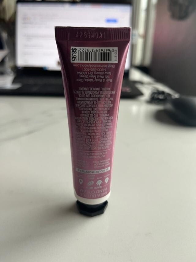 Bath and Body Works Travel Size TWISTED PEPPERMINT hand cream & Bacterial Spray