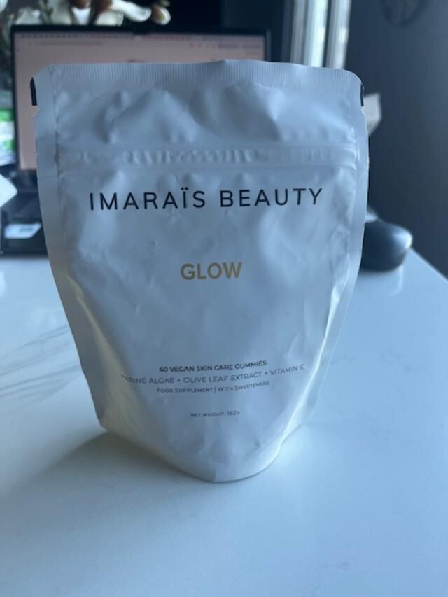 Imarais Beauty Glow 60 Vegan Skin Care Gummies w/ Vit C /Algae/Olive Exp 12/2025