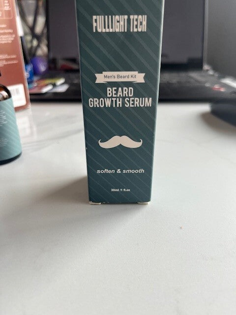 Fullight Tech Beard Oil Men's Beard Kit Soften & Smooth, 1 fl oz / 30 mL SEALED