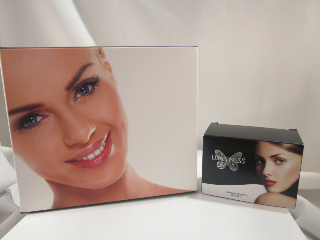 Luminess Air Airbrush PRO 3 Speed Black System&No Drip Pink Tip Stylus 7pc Fair 
