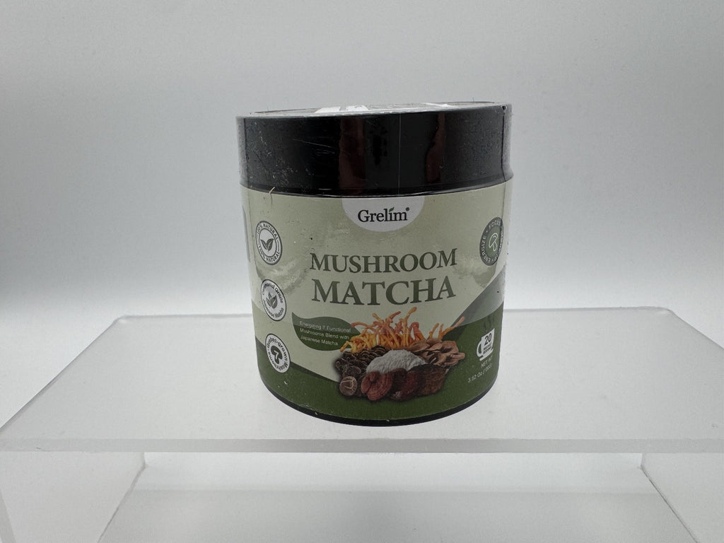 2 pk Grelim Mushroom Matcha Infused W/7 Superfood Mushrooms MCT Oil Coconut Milk