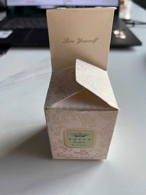 TOCCA ~ GIULIETTA EAU DE PARFUM SPLASH ~ 0.5, 15 ml. NIB