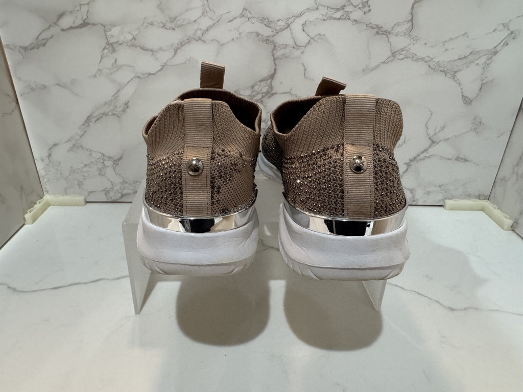 Women's Anne Klein Flex Rose Gold Sparkle Shoes Slip on Size 6M,Pre-owned, READ