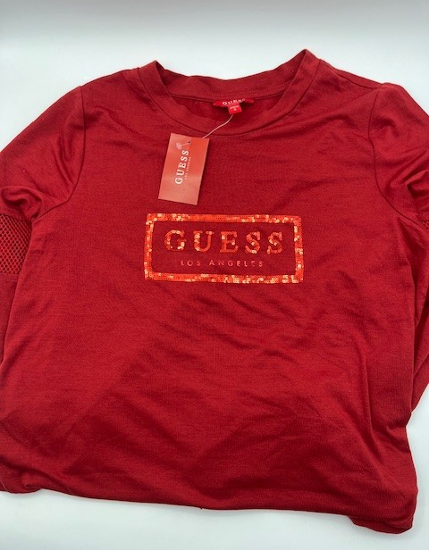 Guess Women's Vinous Pullover Long Sleeve Size Large, Color  Vinous, NWT