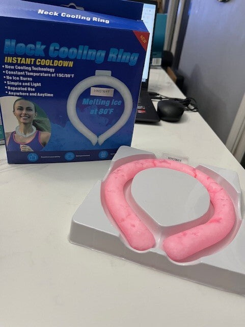 Cool Tube Neck Cooling Ring Summer Gadget Wearable Ice Pillow Portable Reusable