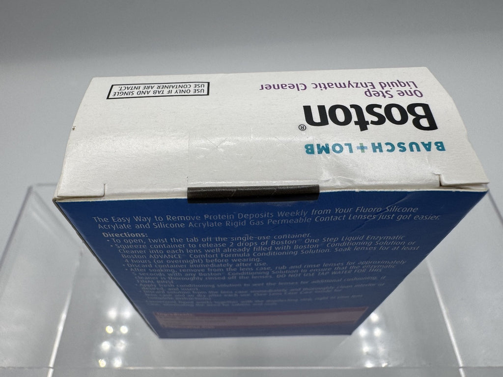 Bausch + Lomb Boston One Step Liquid Enzymatic Cleaner Removes Protein, NIB