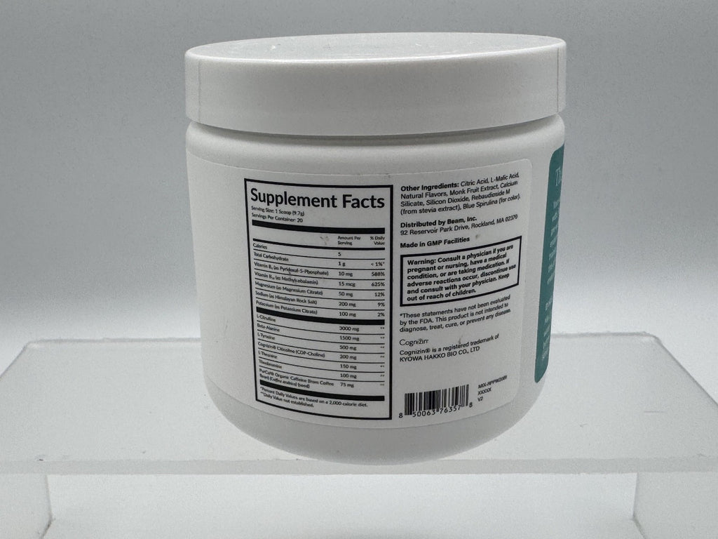 Beam Pre-Workout, Blue Raspberry, Enhancer, 6.84 oz (194 g) Exp. 11/27, SEALED