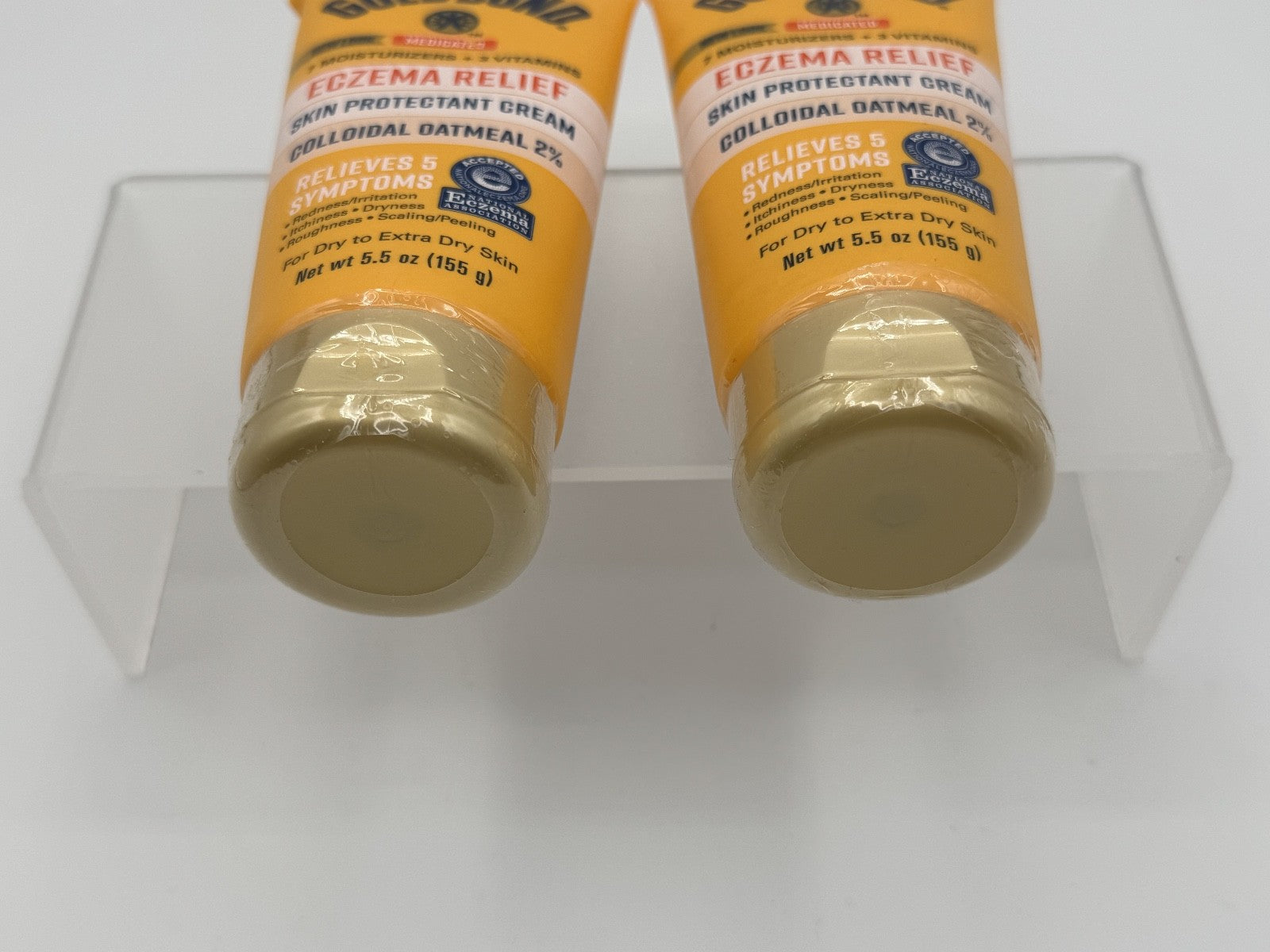 2 PK.-Gold Bond Medicated Eczema Relief Skin Protectant Cream 5.5oz ea. Exp 7/26