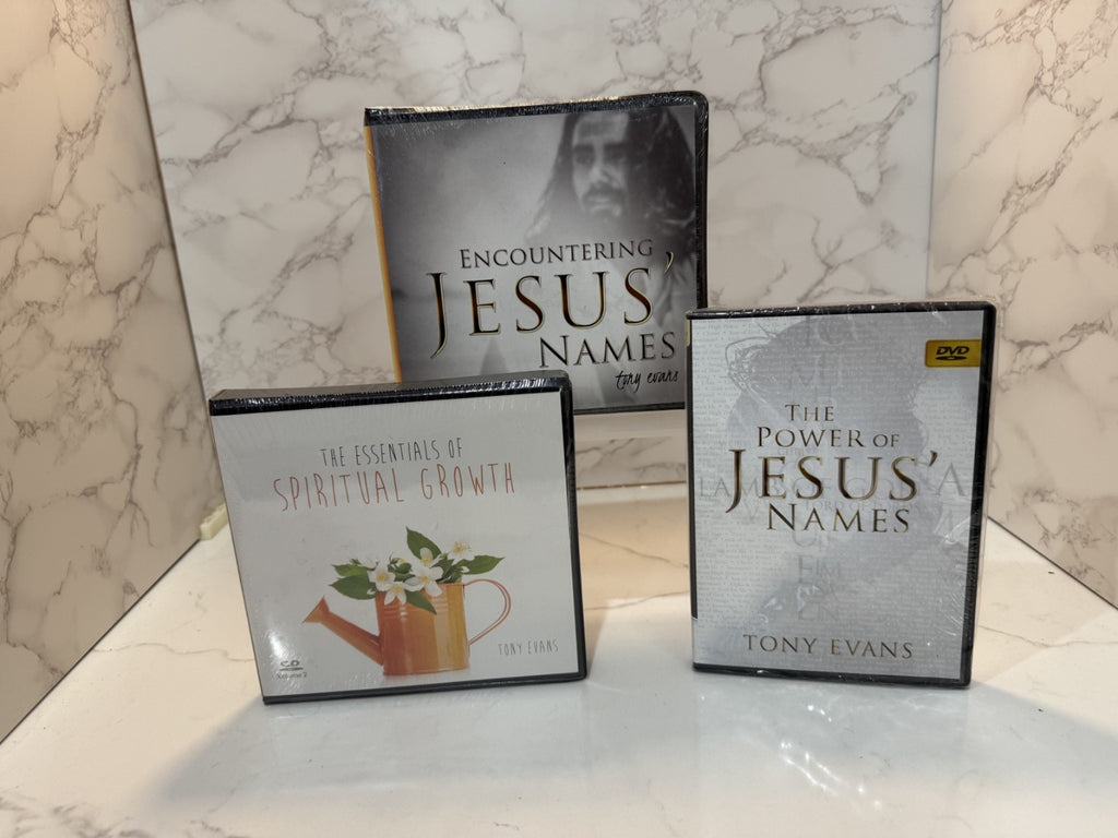 Tony Evans 3pc Religious Set  Brand New Sealed, Power & Encountering Jesus' Name