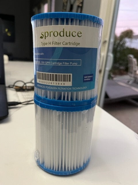 (2-Pk) Sproduce Type H Replacement Cartridge Pool Filter 28601EG SEALED