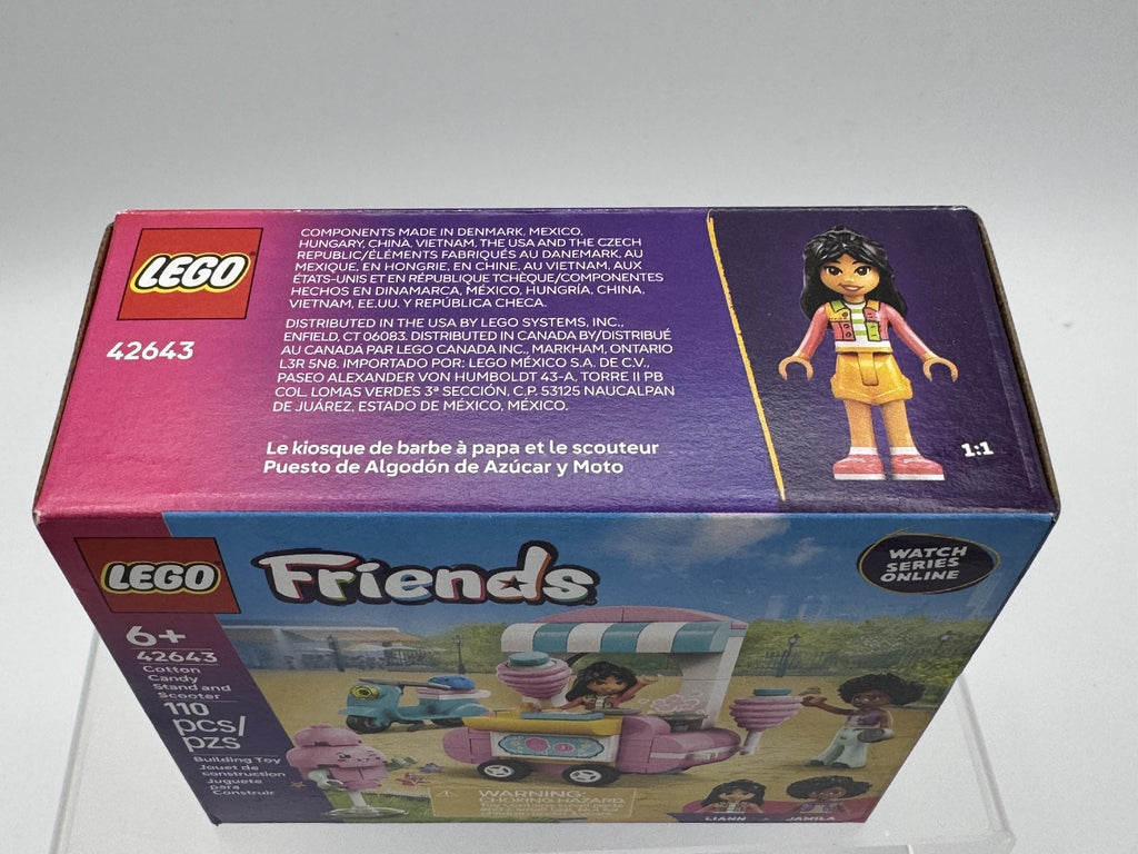 LEGO Friends Cotton Candy Stand & Scooter Set 42643 – 110 pcs – New Sealed