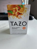 Tazo Wild Sweet Orange Tea 20ct Box HERBAL TEA, Caffeine Free, Exp. 4/25 SEALED