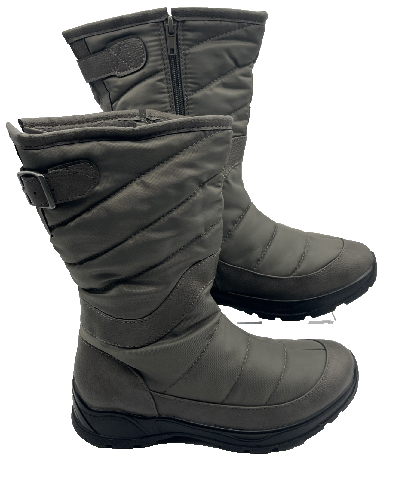 Bella Vita Women's Nylon Aspen Flat Winter Boot, Grey, Waterproof 11 Wide NIB